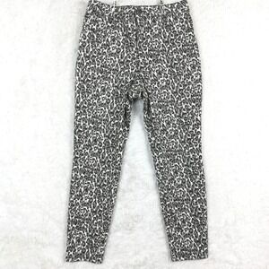 D. Jeans Womens‎ Skinny Denim Leopard Print Gray High Rise Stretch 14